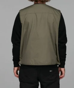 Salty Crew Men's Stream Tech Vest Olive