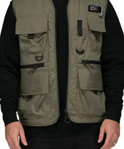 Salty Crew Men's Stream Tech Vest Olive