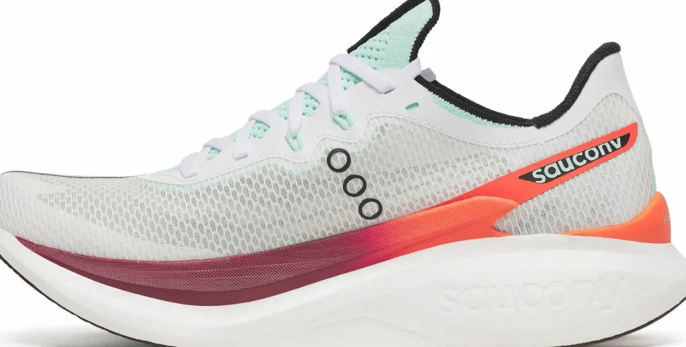 Saucony Men's Endorphin Pro 5 White/Crimson