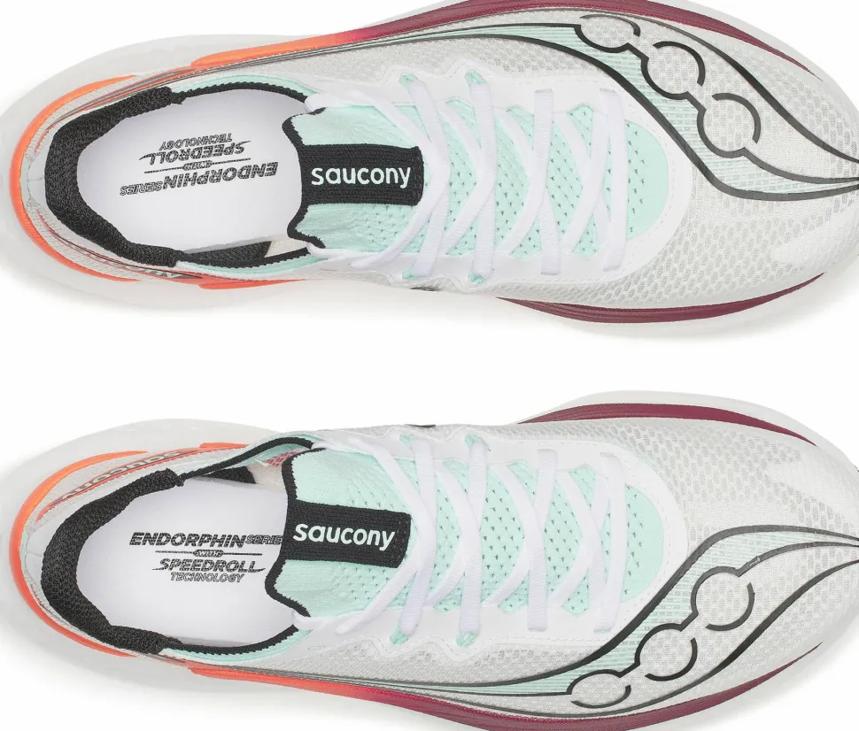 Saucony Men's Endorphin Pro 5 White/Crimson