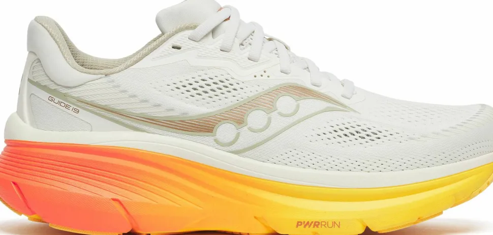Saucony Men's Guide 19 Ivory/fire