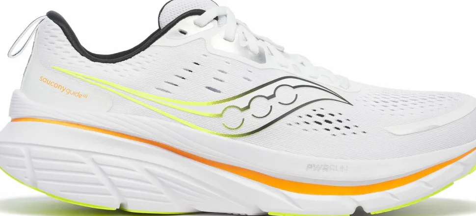 Saucony Men's Guide 18 White/peel