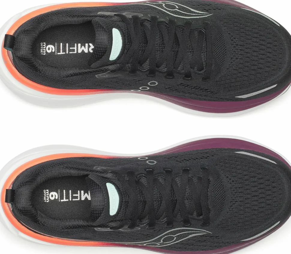 Saucony Men's Hurricane 25 Black/crimson
