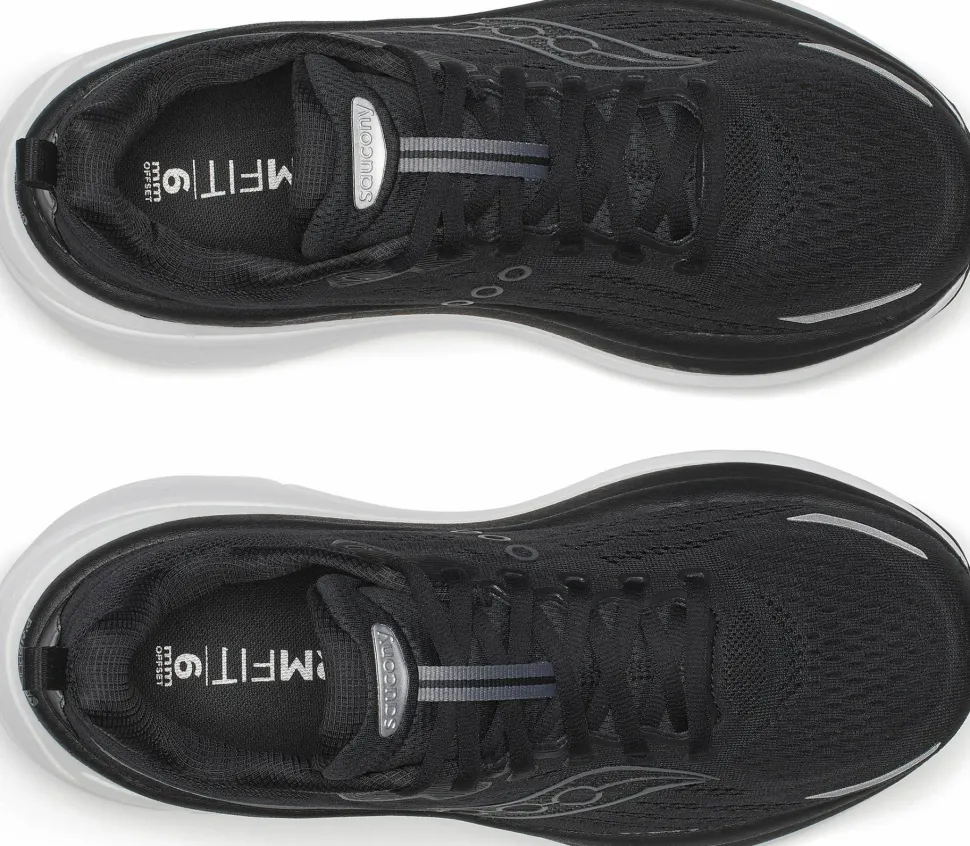 Saucony Men's Hurricane 25 Wide Black/white