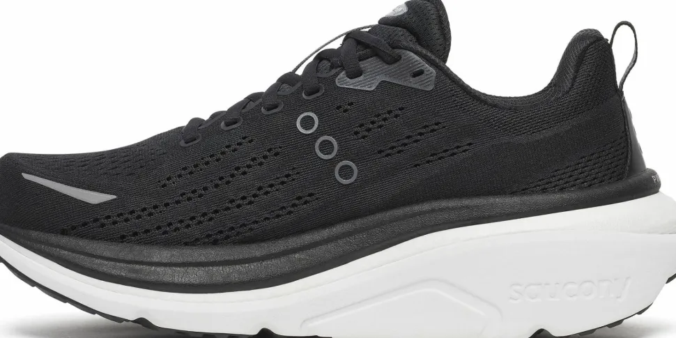 Saucony Men's Hurricane 25 Wide Black/white