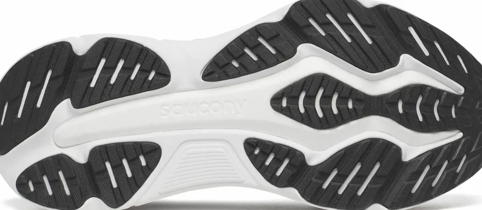Saucony Men's Hurricane 25 Wide Black/white