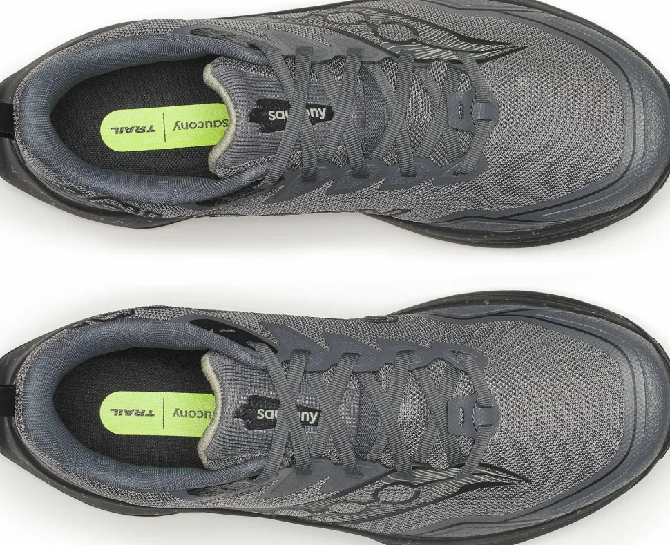 Saucony Men's Peregrine 16 Carbon/black