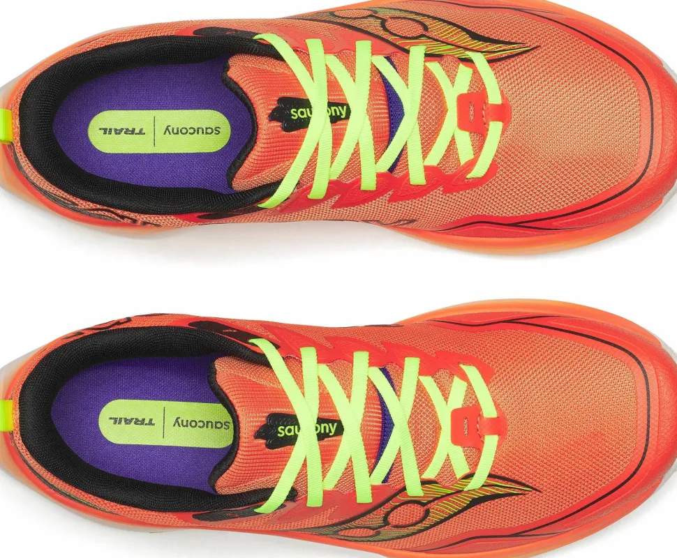 Saucony Men's Peregrine 16 Fire/black