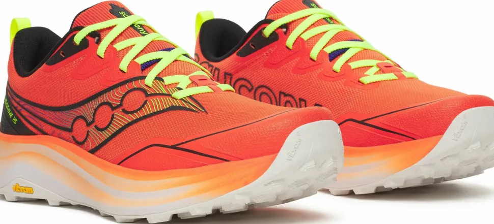 Saucony Men's Peregrine 16 Fire/black