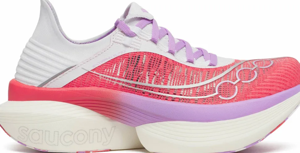 Saucony Unisex Endorphin Elite 2 Coral/white