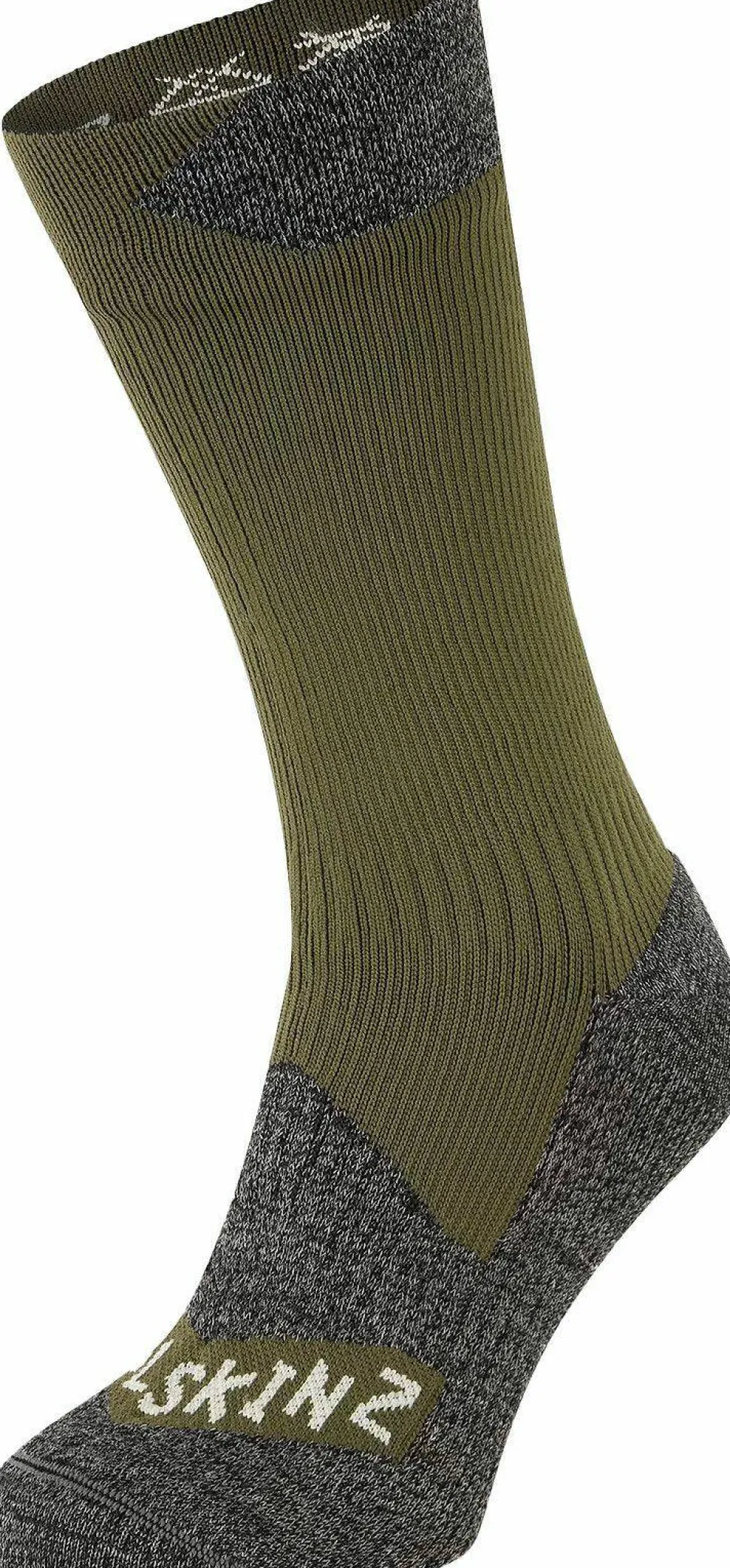 Sealskinz Raynham Waterproof All Weather Mid Length Sock Olive