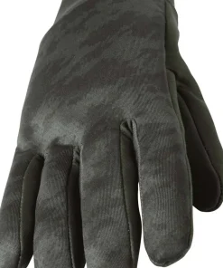 Sealskinz Water Repellent Skinz Print Nano Fleece Gloves Olive