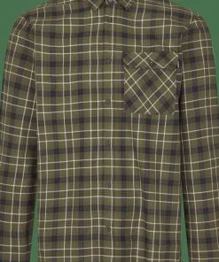 Seeland Men's Glen Flannel Shirt Grape Leaf/Dark Navy Check