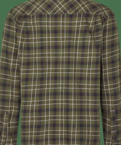 Seeland Men's Glen Flannel Shirt Grape Leaf/Dark Navy Check