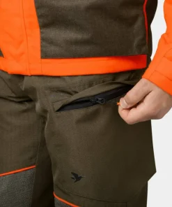 Seeland Men's Venture Pants Pine Green/Hi-Vis Orange