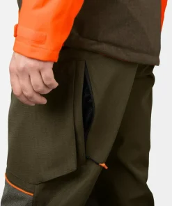 Seeland Men's Venture Pants Pine Green/Hi-Vis Orange