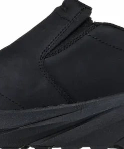 Skechers Men's Leather Round Toe Dual Gore Slip-Ins Black
