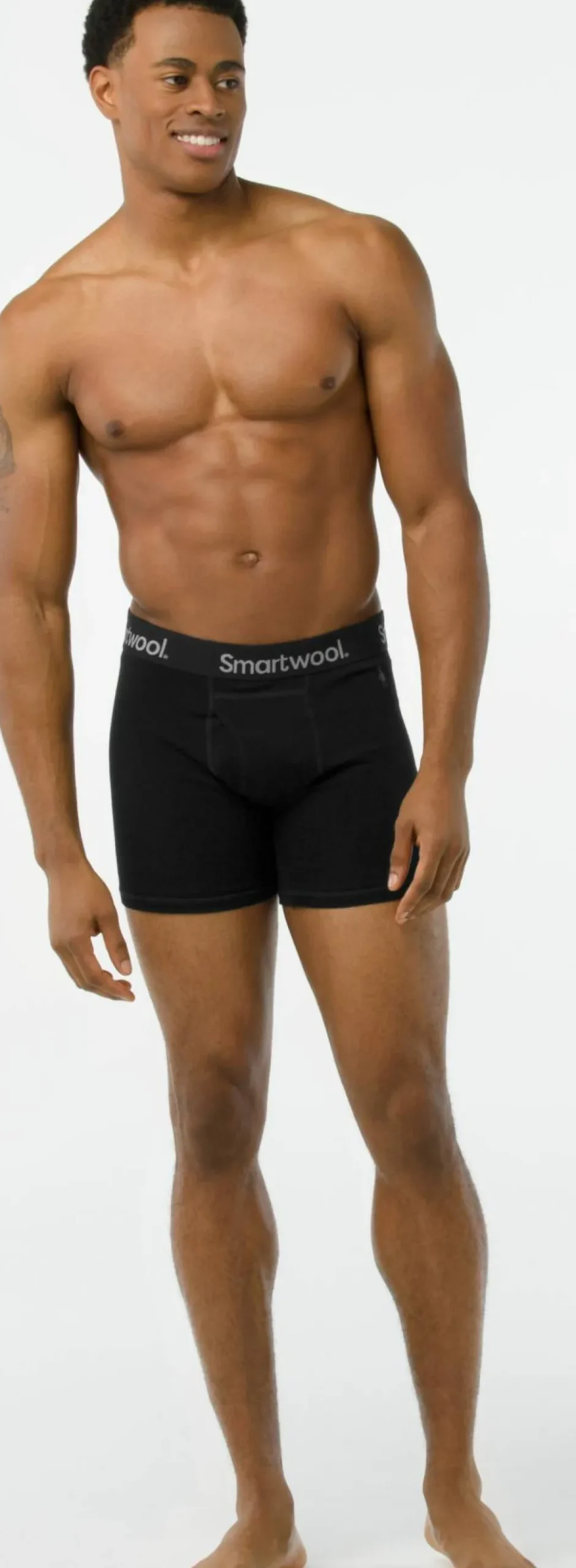 Smartwool Men's Merino Boxer Brief Boxed Black