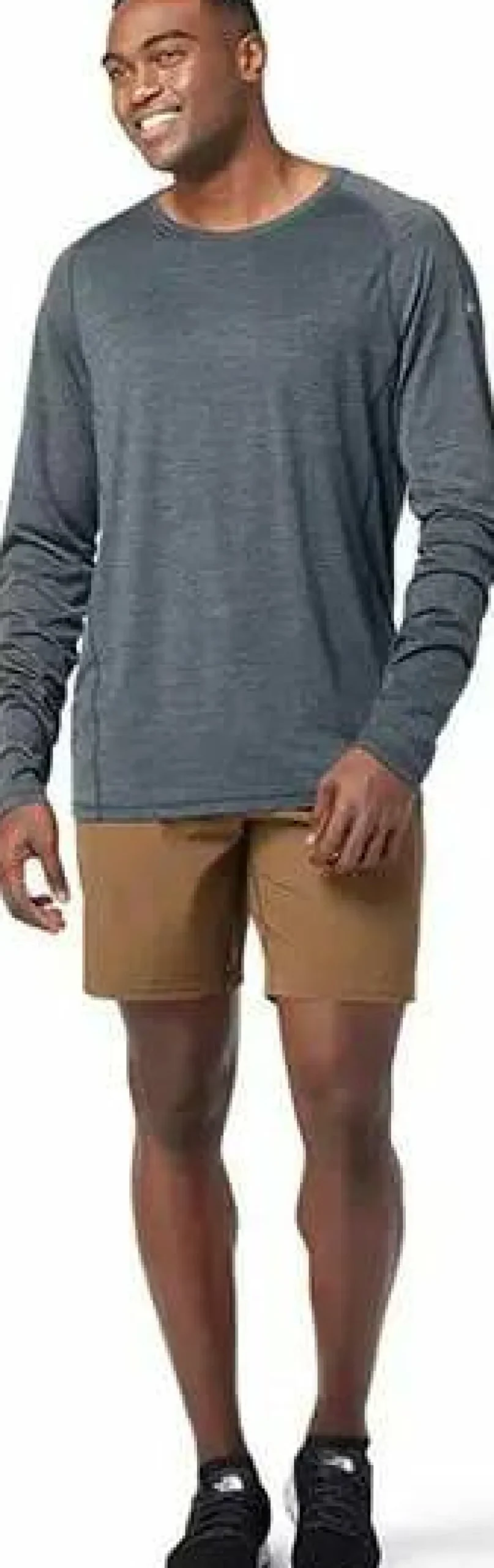 Smartwool Men's Merino Sport Ultralite Long Sleeve Charcoal Heather