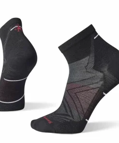 Smartwool Unisex Run Zero Cushion Mid Crew Socks Black