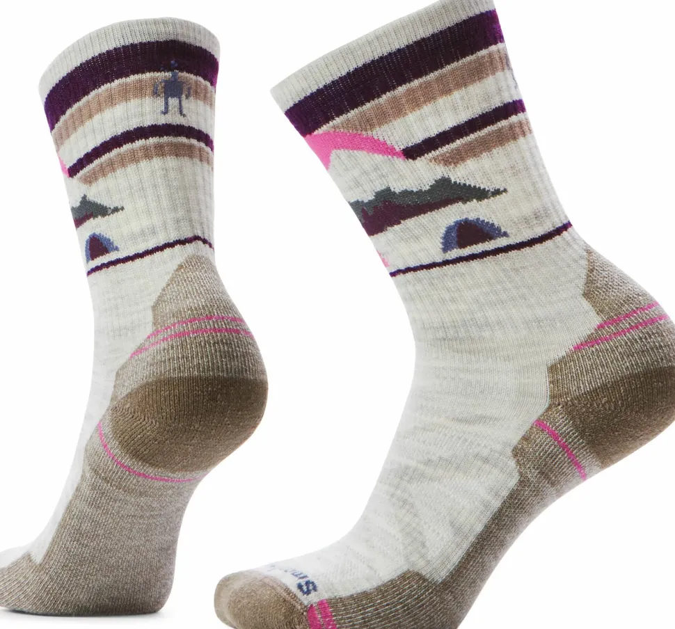 Smartwool Women's Hike Light Cushion New Pattern Crew Socks Ash