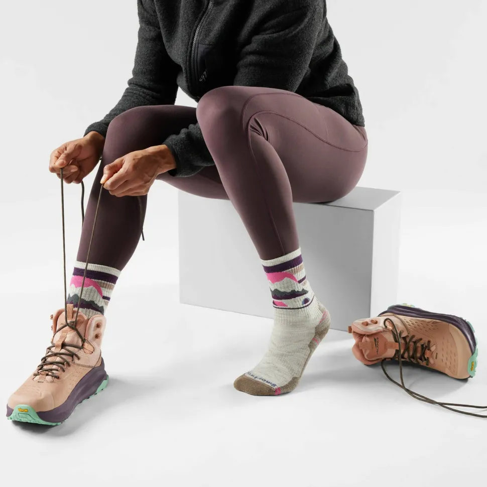 Smartwool Women's Hike Light Cushion New Pattern Crew Socks Ash
