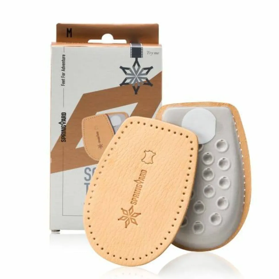 Springyard Leather Heel Cushions NoColour