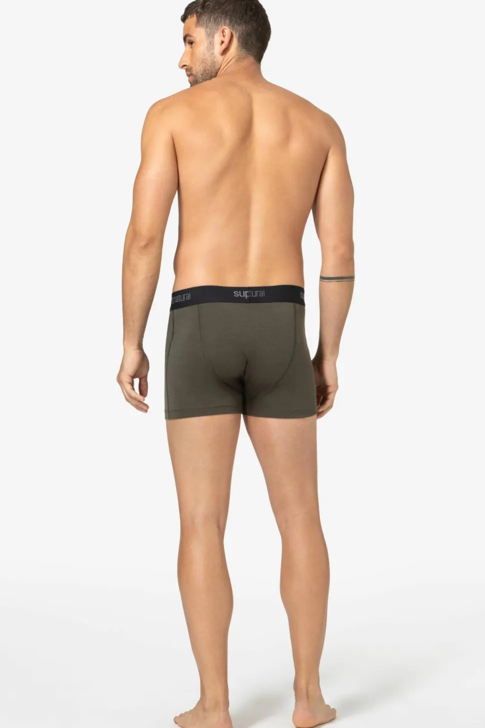 super.natural Men's Tundra175 Boxer Black Ink