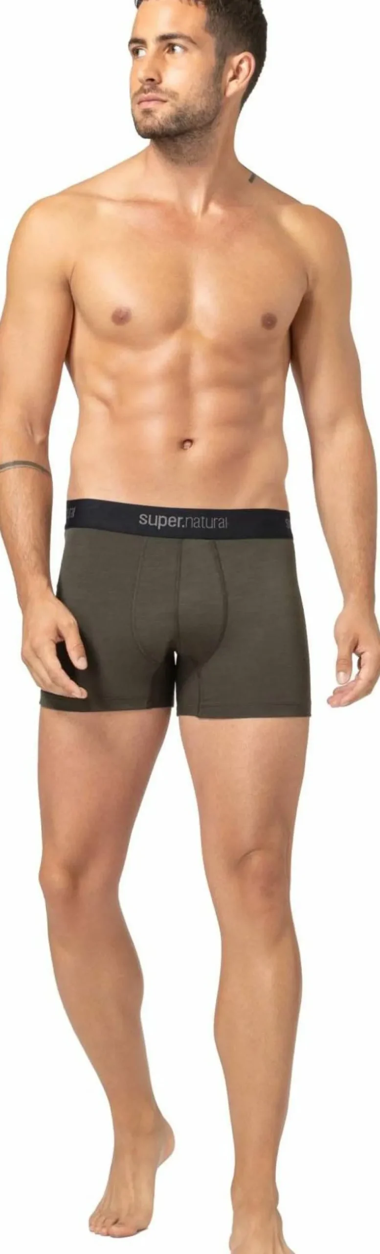 super.natural Men's Tundra175 Boxer Black Ink