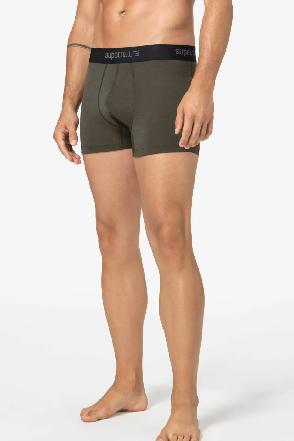 super.natural Men's Tundra175 Boxer Black Ink