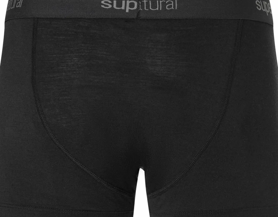 super.natural Men's Tundra175 Boxer Jet Black