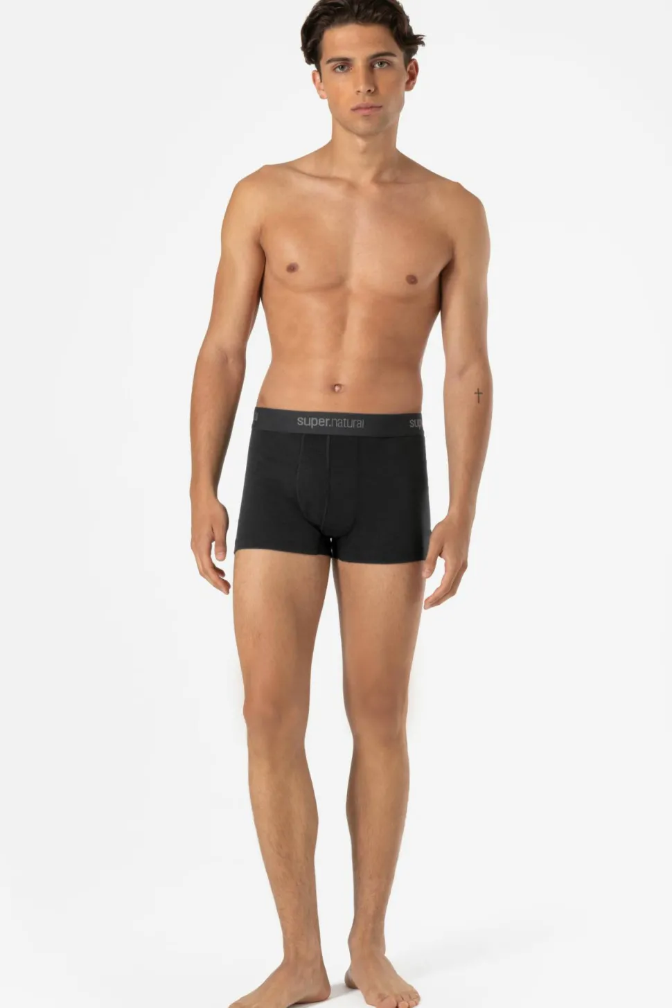 super.natural Men's Tundra175 Boxer Jet Black