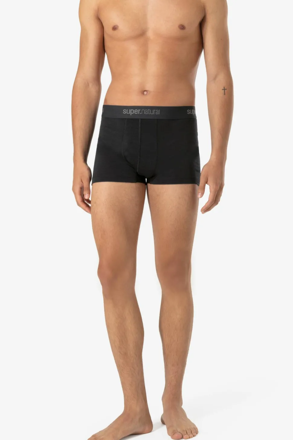 super.natural Men's Tundra175 Boxer Jet Black