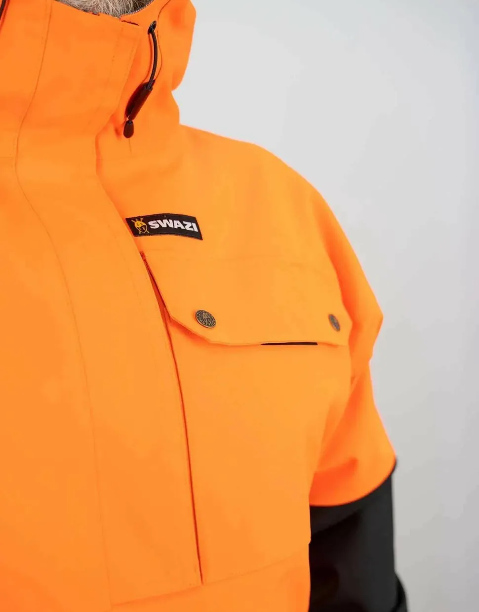 Swazi Men's Huron Anorak Blaze/Black