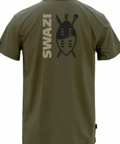 Swazi Men's Reverse Shield Tee European Olive