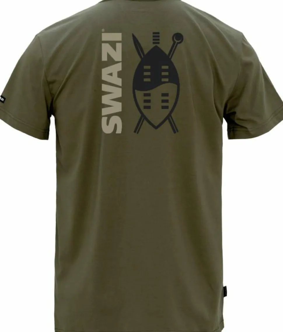 Swazi Men's Reverse Shield Tee European Olive