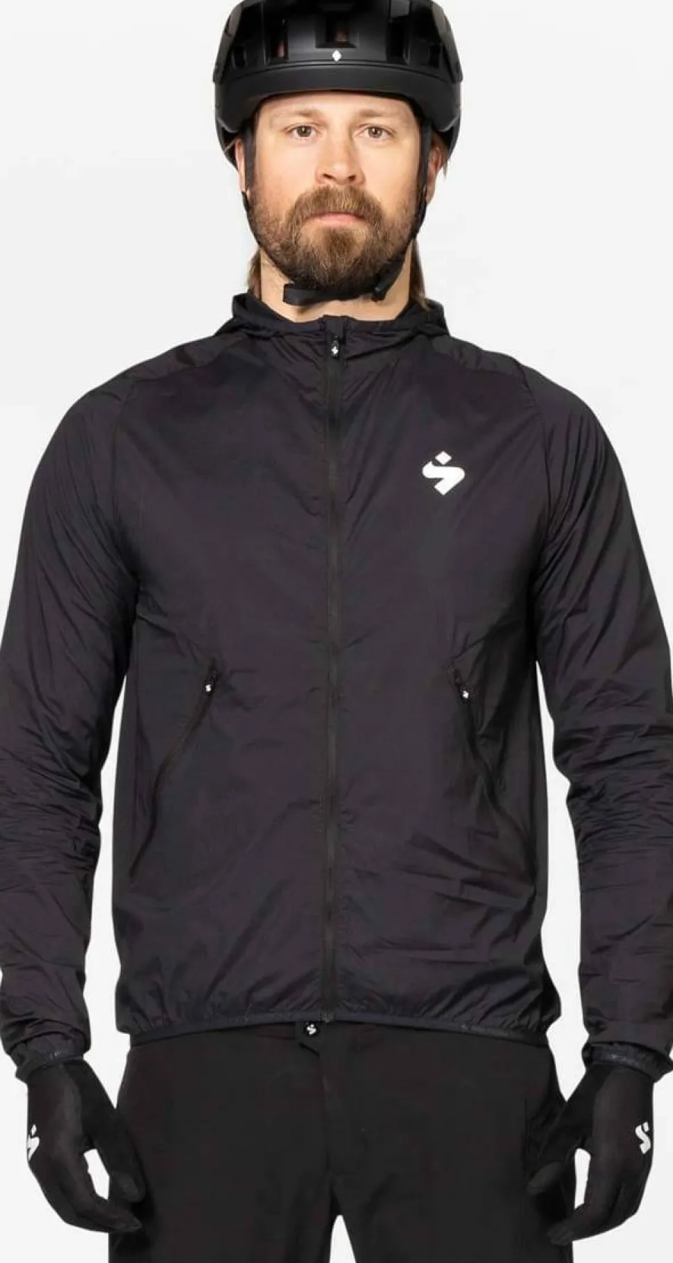 Sweet Protection Men's Hunter Hooded Wind Jacket Black