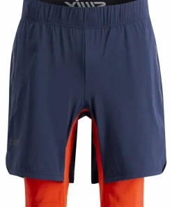 Swix Men's Pace Hybrid Shorts Dark Navy/Lava
