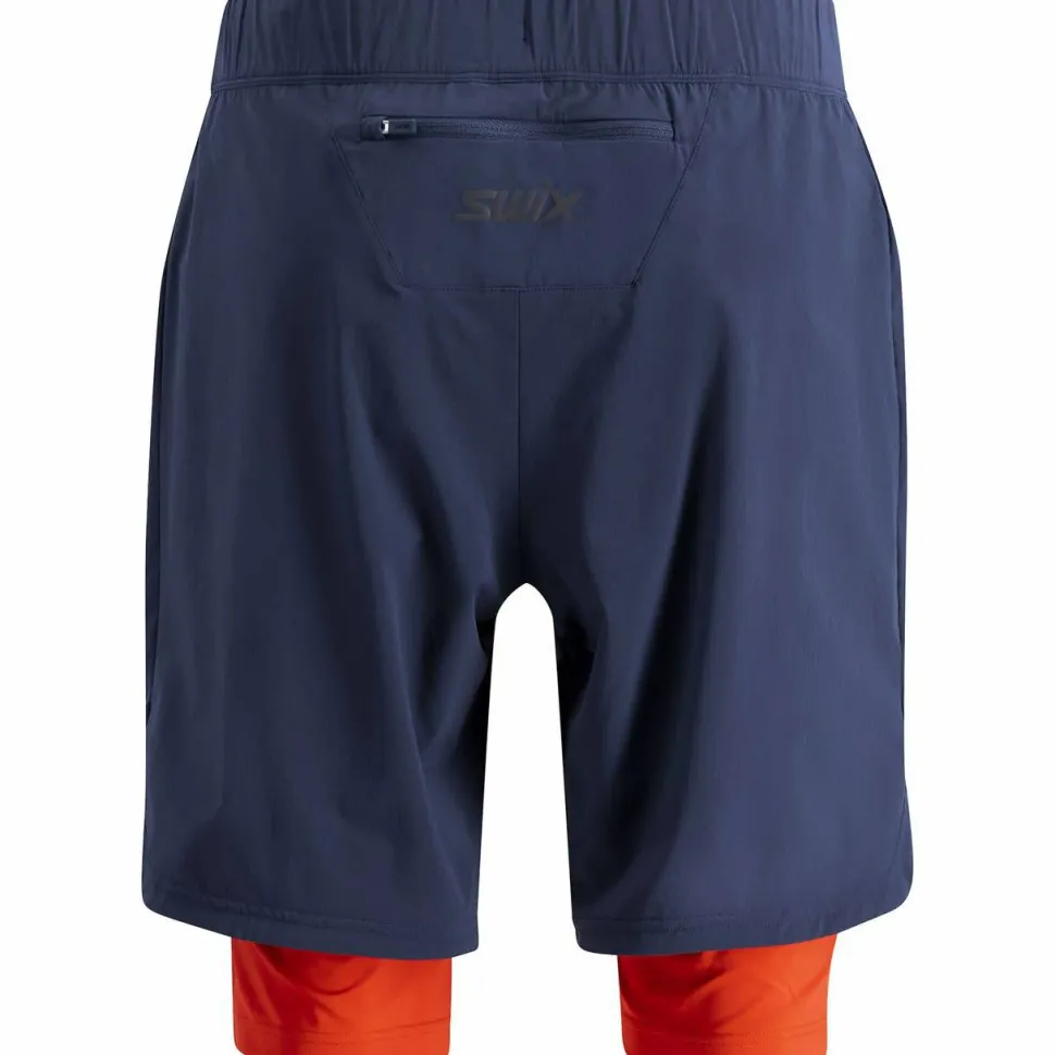 Swix Men's Pace Hybrid Shorts Dark Navy/Lava