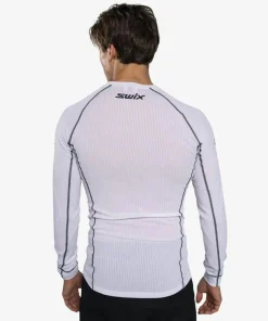 Swix Men's RaceX Classic Long Sleeve Bright White/ Dark Navy