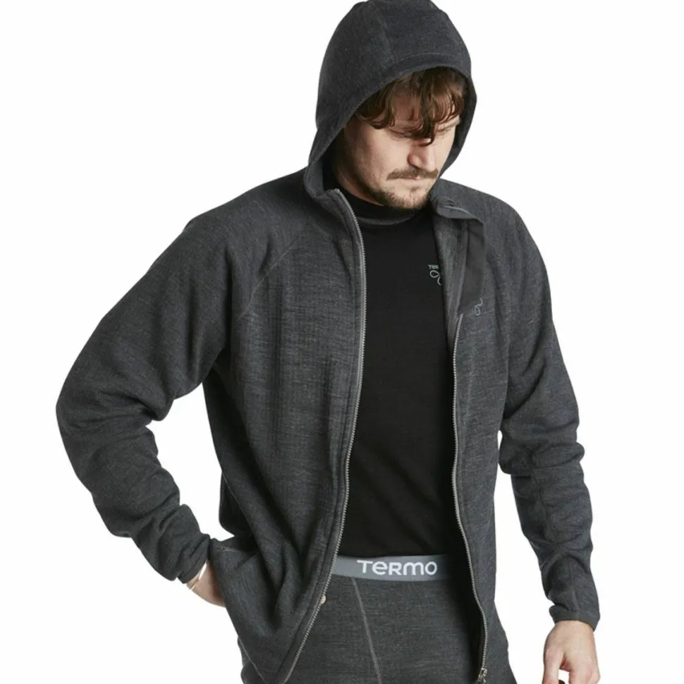Termo Men's Full-Zip Hoodie Grey Melange