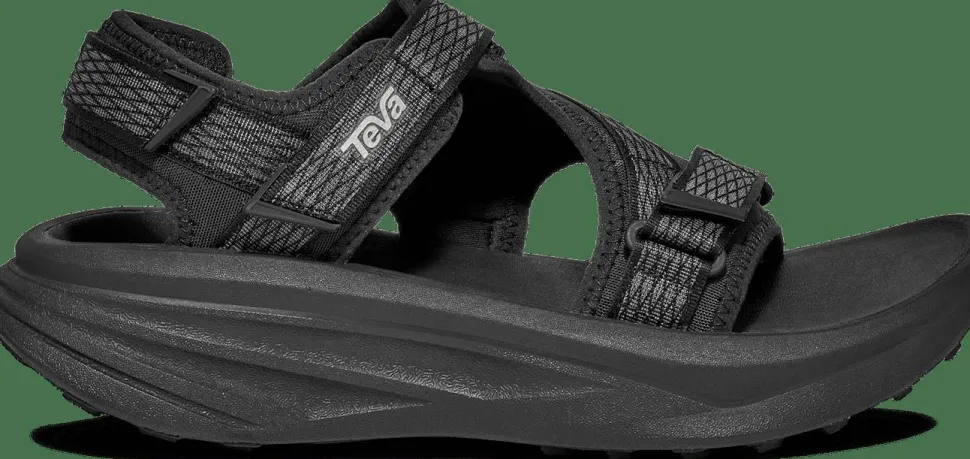 Teva Men's Aventrail R2T Trail Running Sandal Black/Black