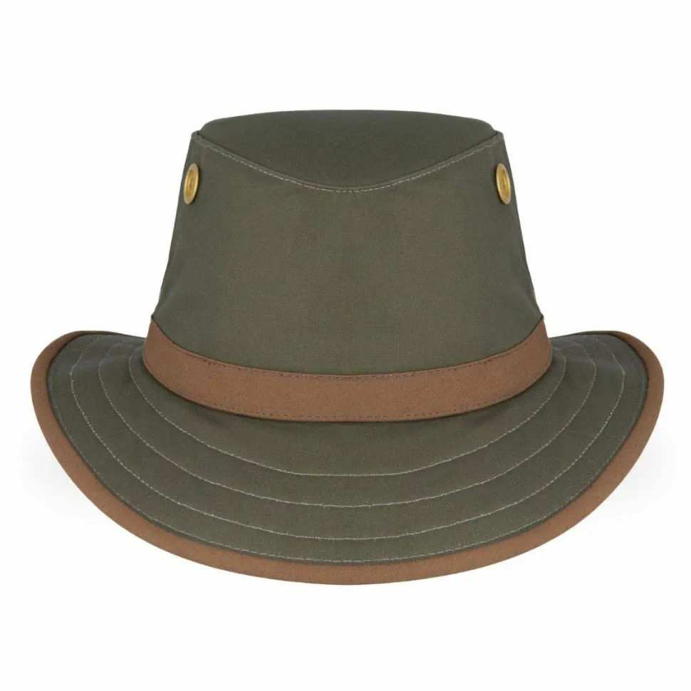 Tilley TWC7 Outback Waxed Cotton Green/British Tan