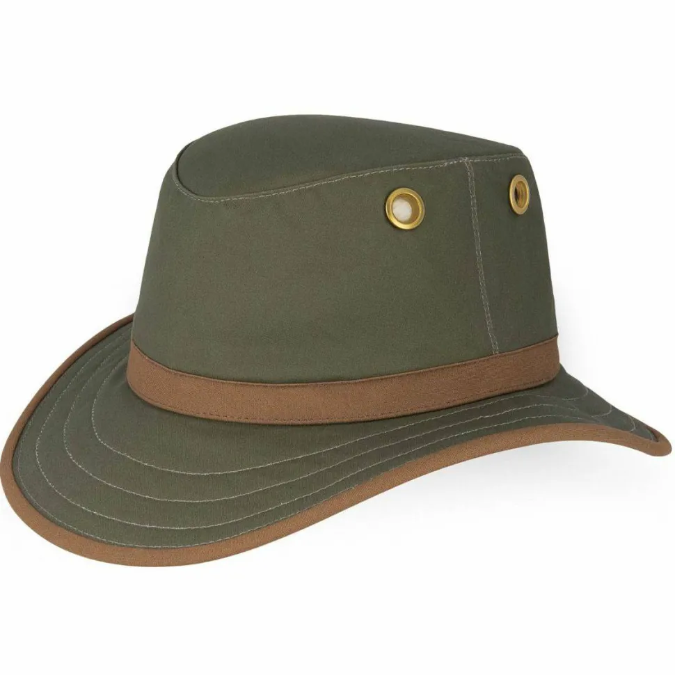 Tilley TWC7 Outback Waxed Cotton Green/British Tan
