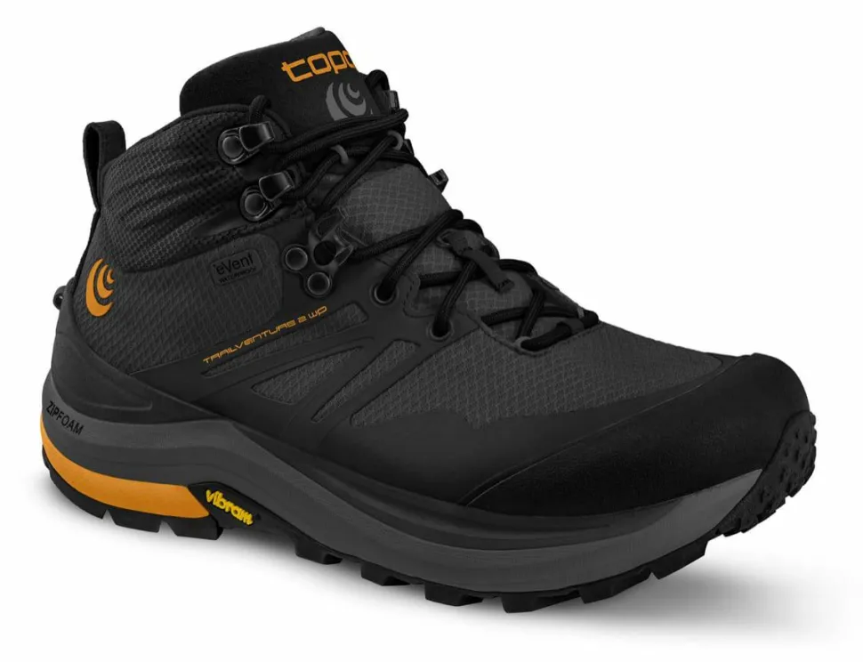 Topo Athletic Men's Trailventure 2 Waterproof Charcoal / Orange