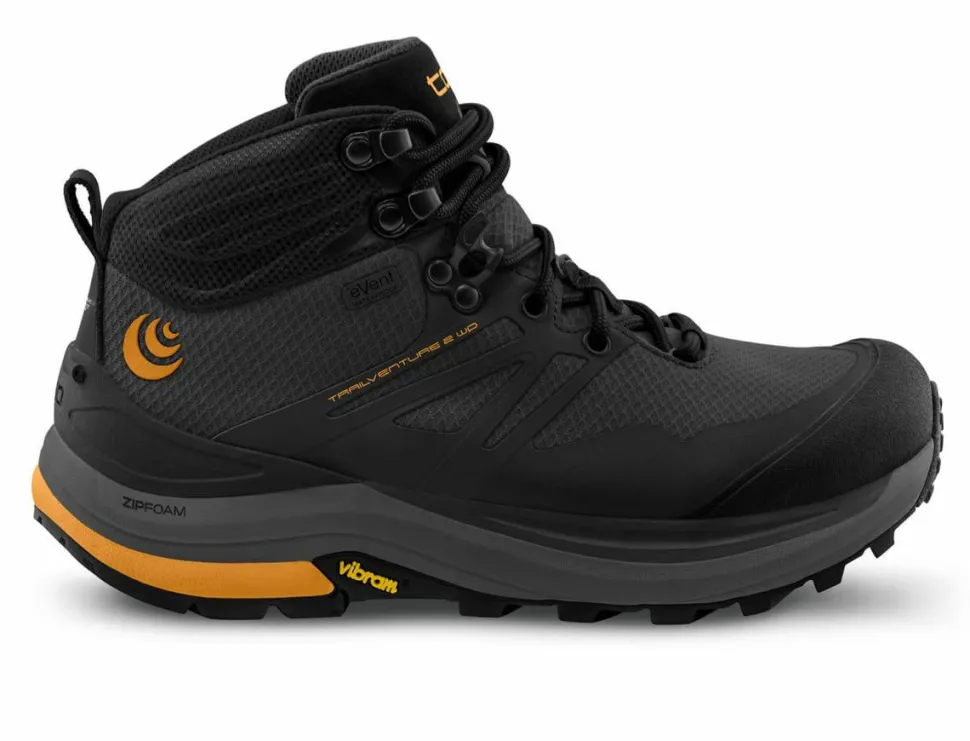 Topo Athletic Men's Trailventure 2 Waterproof Charcoal / Orange