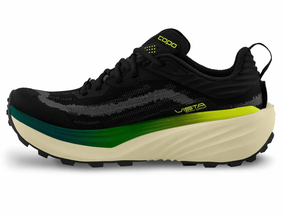 Topo Athletic Men's Vista Black/Lime