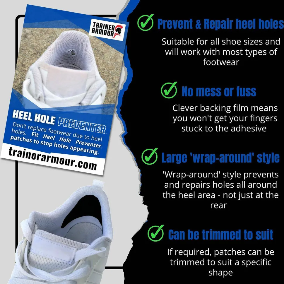 Trainer Armour Heel Hole Preventer White
