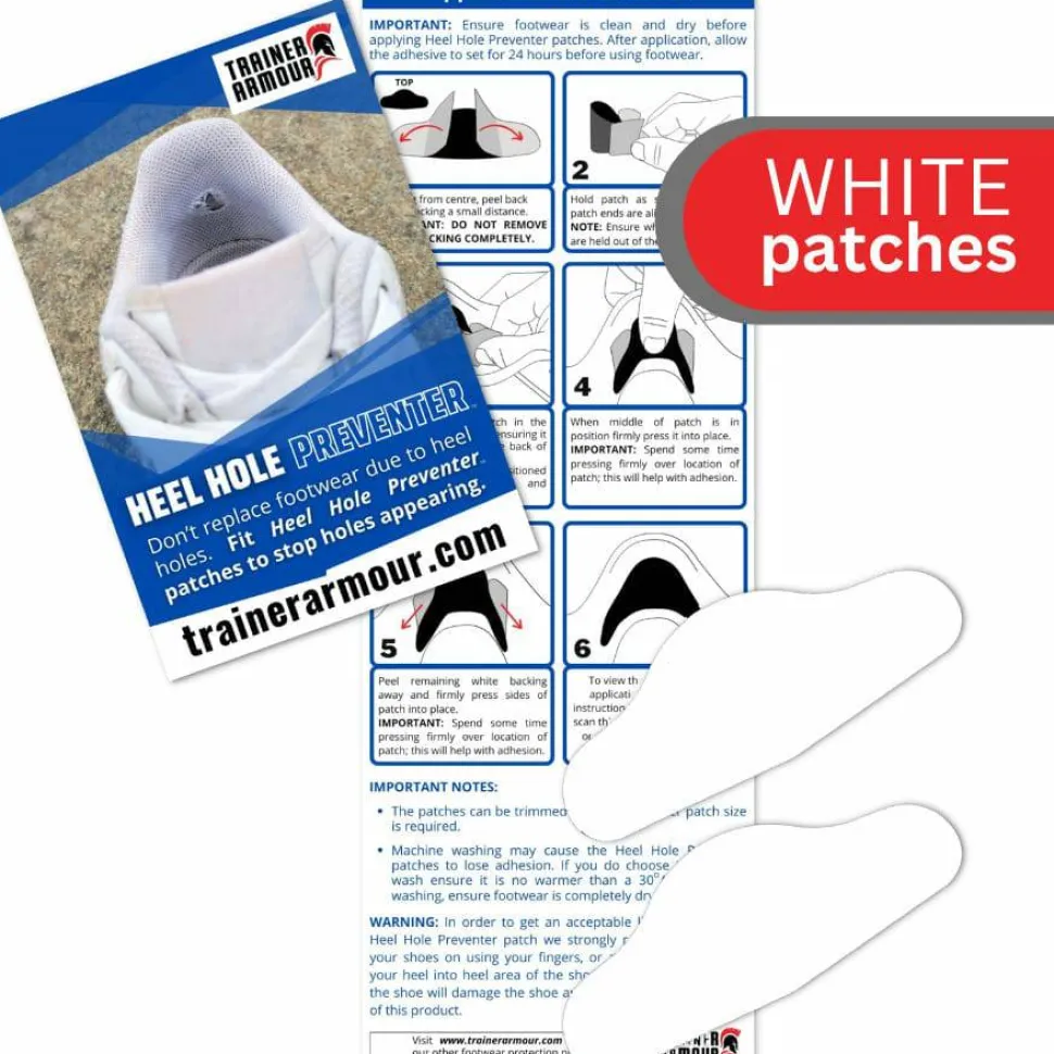 Trainer Armour Heel Hole Preventer White