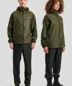Tretorn Unisex Packable Rainbreaker Set Forest Green